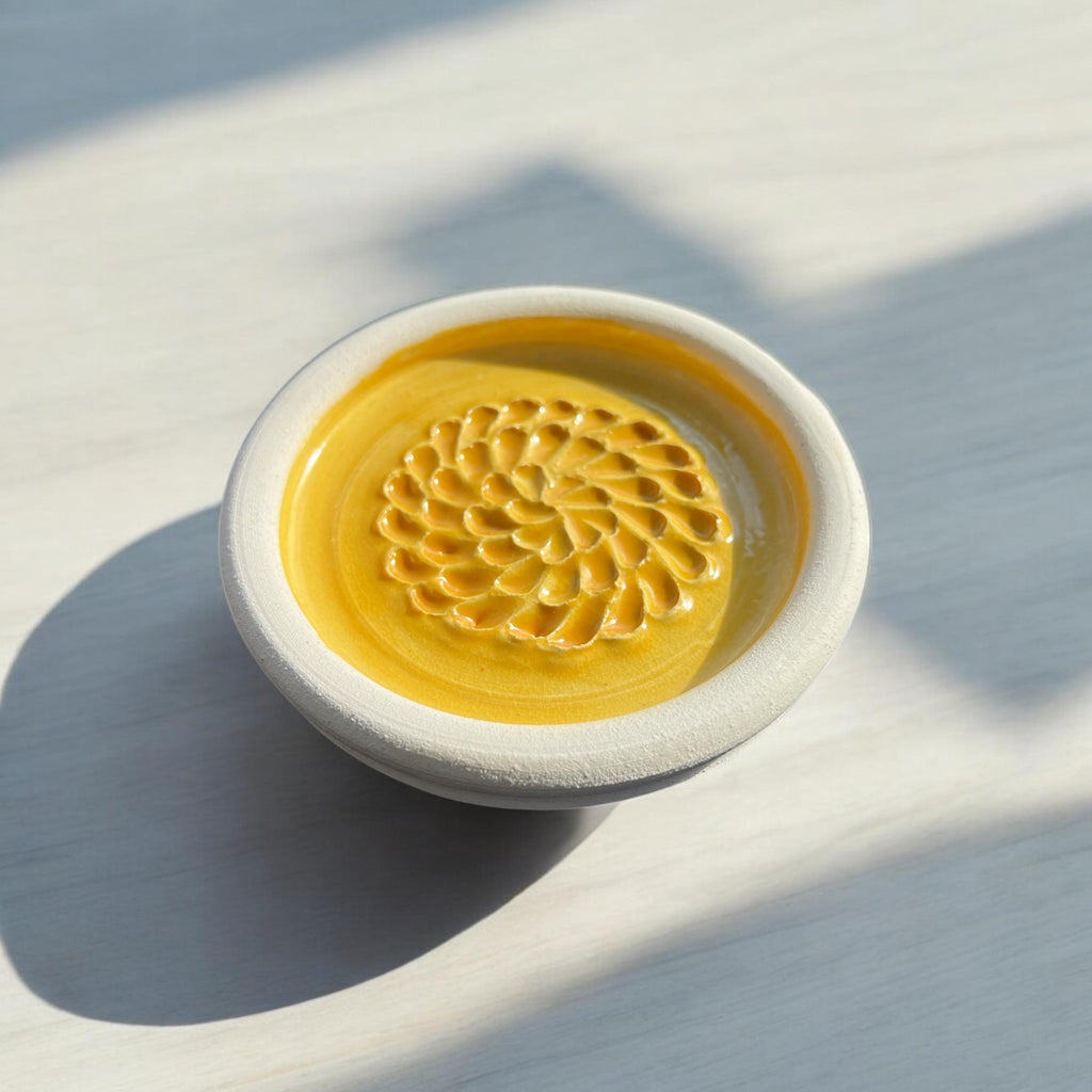 Handmade Ceramic Garlic Grater - Lots of Color Options - Great for ginger, turmeric, Parmesan, etc.  - Dishwasher safe