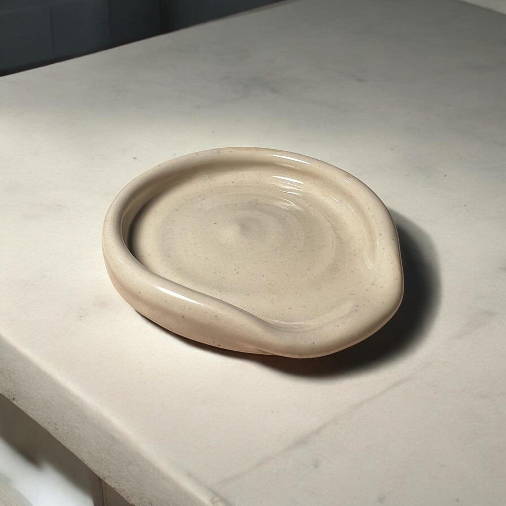 Handmade Ceramic Spoon Rest - Lots of Color Options  - Great for spoons, spatulas, and other cooking tools - Dishwasher safe