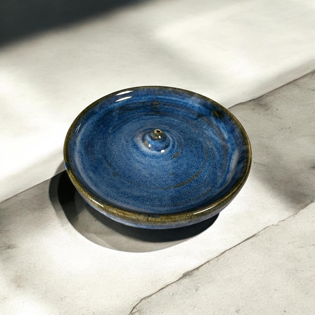 Handmade Ceramic Incense Holder - Lots of Color Options  - Dishwasher safe