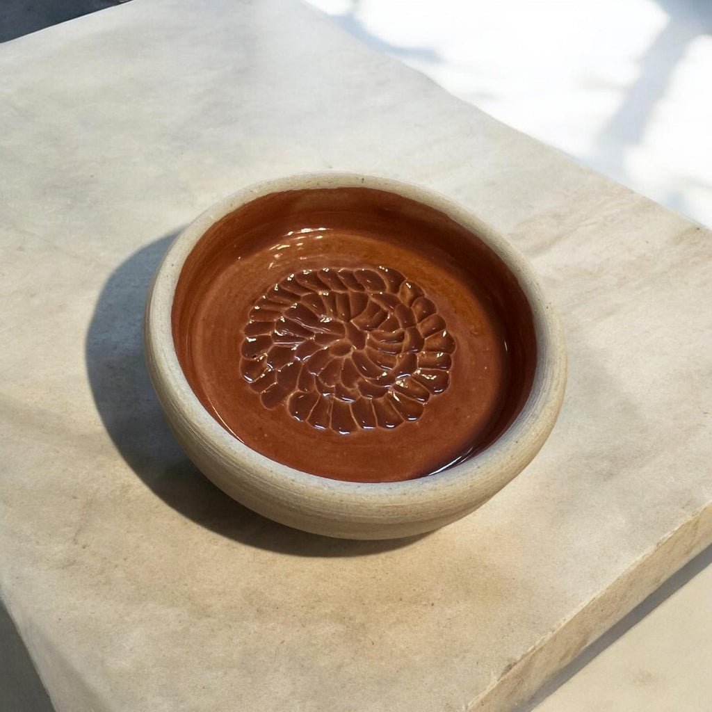 Handmade Ceramic Garlic Grater - Lots of Color Options - Great for ginger, turmeric, Parmesan, etc.  - Dishwasher safe