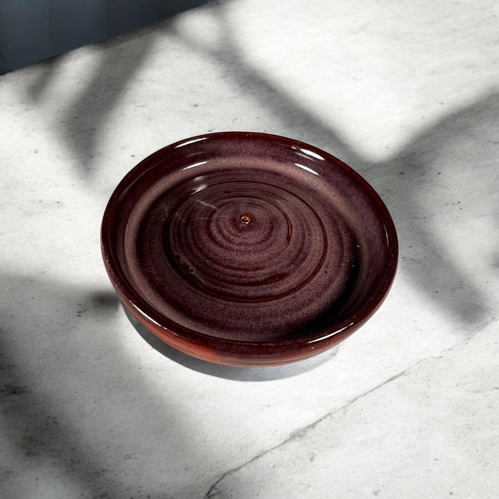 Handmade Ceramic Incense Holder - Lots of Color Options  - Dishwasher safe