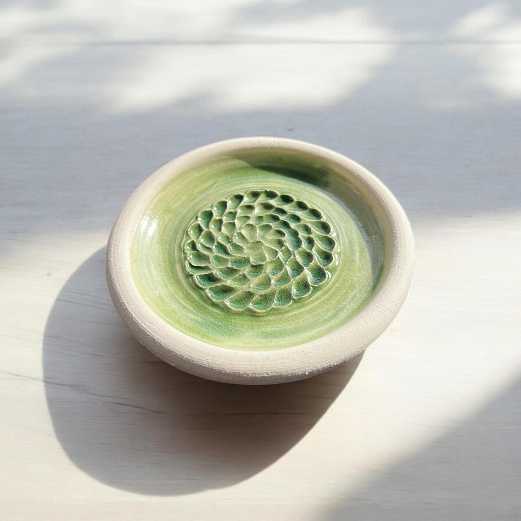 Handmade Ceramic Garlic Grater - Lots of Color Options - Great for ginger, turmeric, Parmesan, etc.  - Dishwasher safe