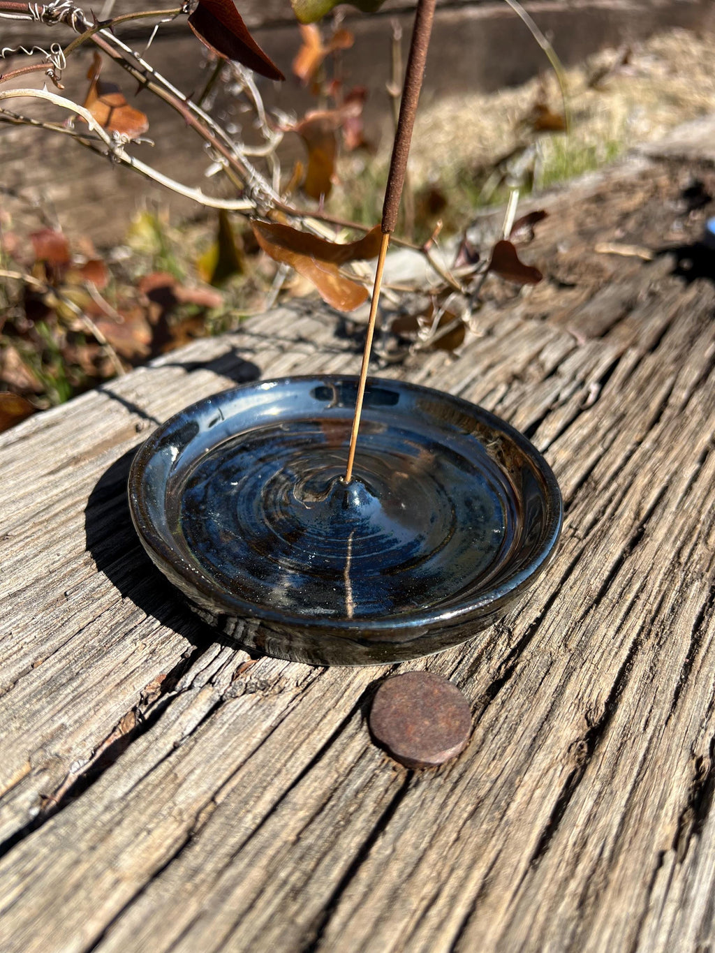 Handmade Ceramic Incense Holder - Lots of Color Options  - Dishwasher safe