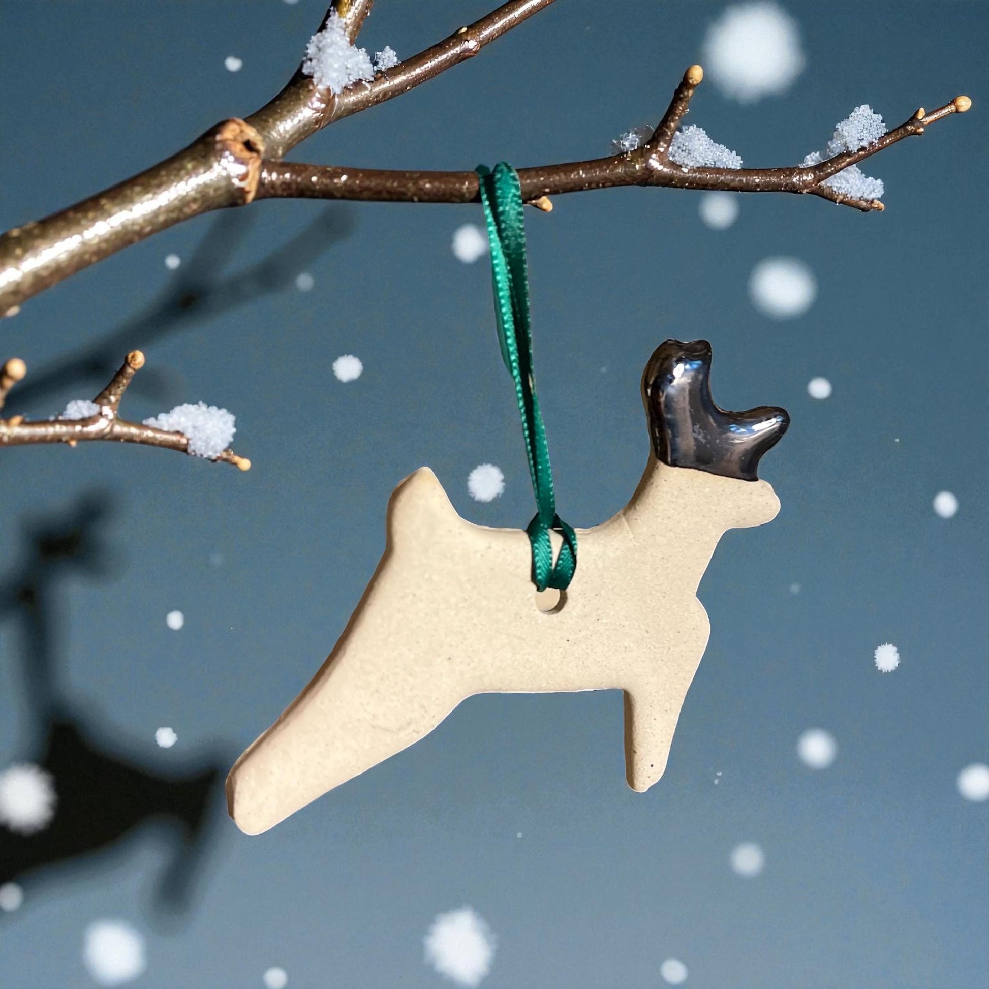 Handmade Ceramic Christmas Ornament - Lots of Shape and Color Options!