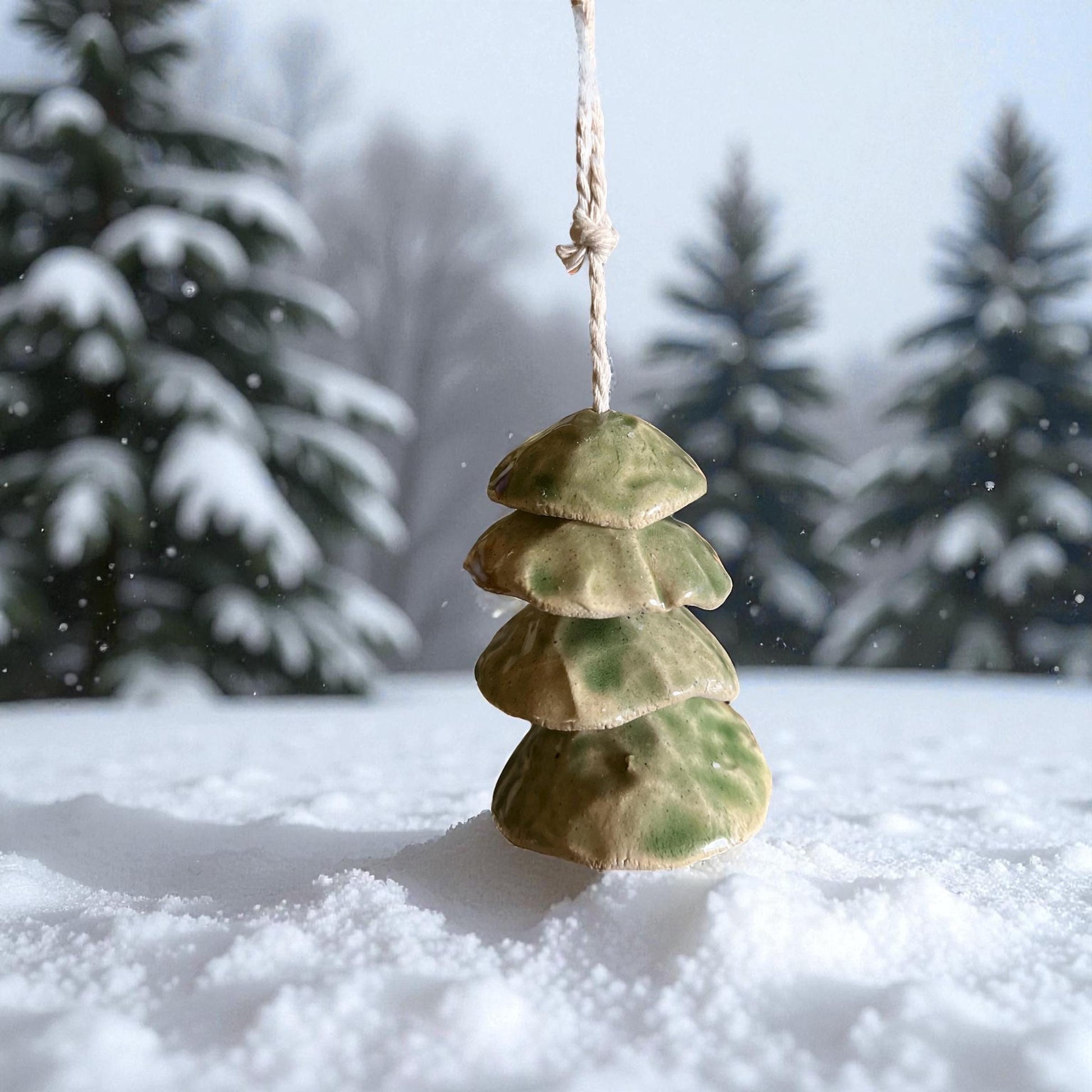 Handmade Ceramic Christmas Ornament - Lots of Shape and Color Options!