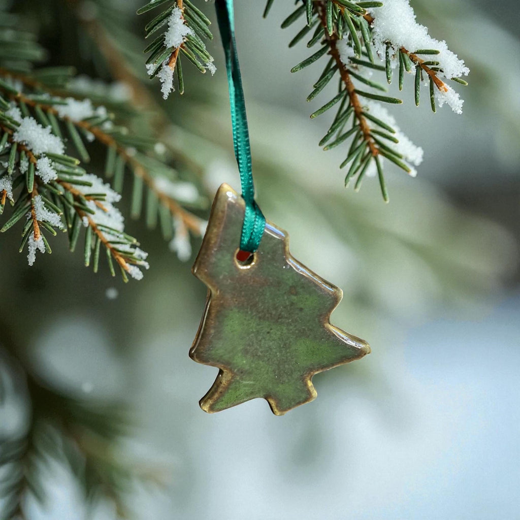 Handmade Ceramic Christmas Ornament - Lots of Shape and Color Options!