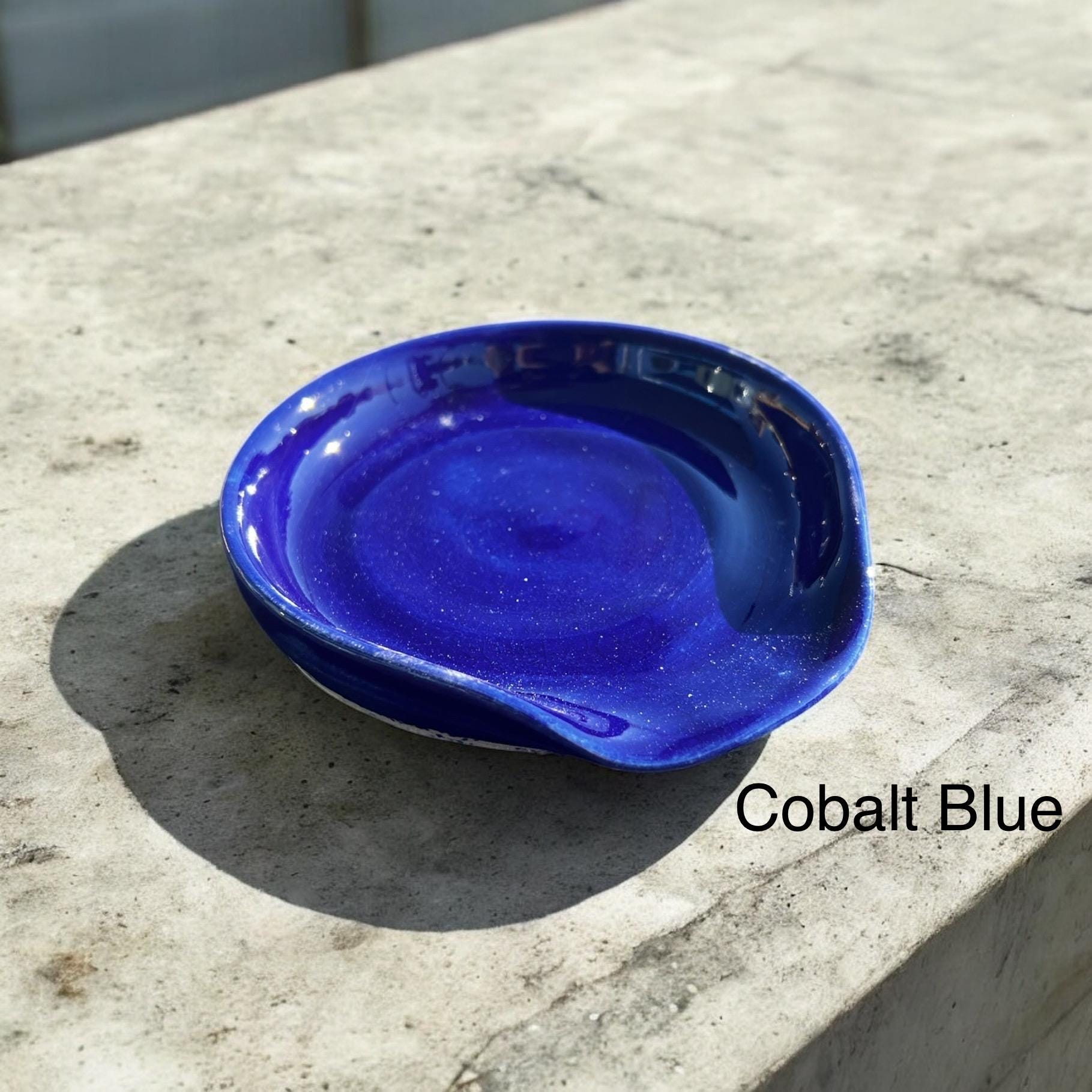 Handmade Ceramic Spoon Rest - Lots of Color Options - Multiple Sizes - Great for spoons, spatulas, and other cooking tools - Dishwasher safe