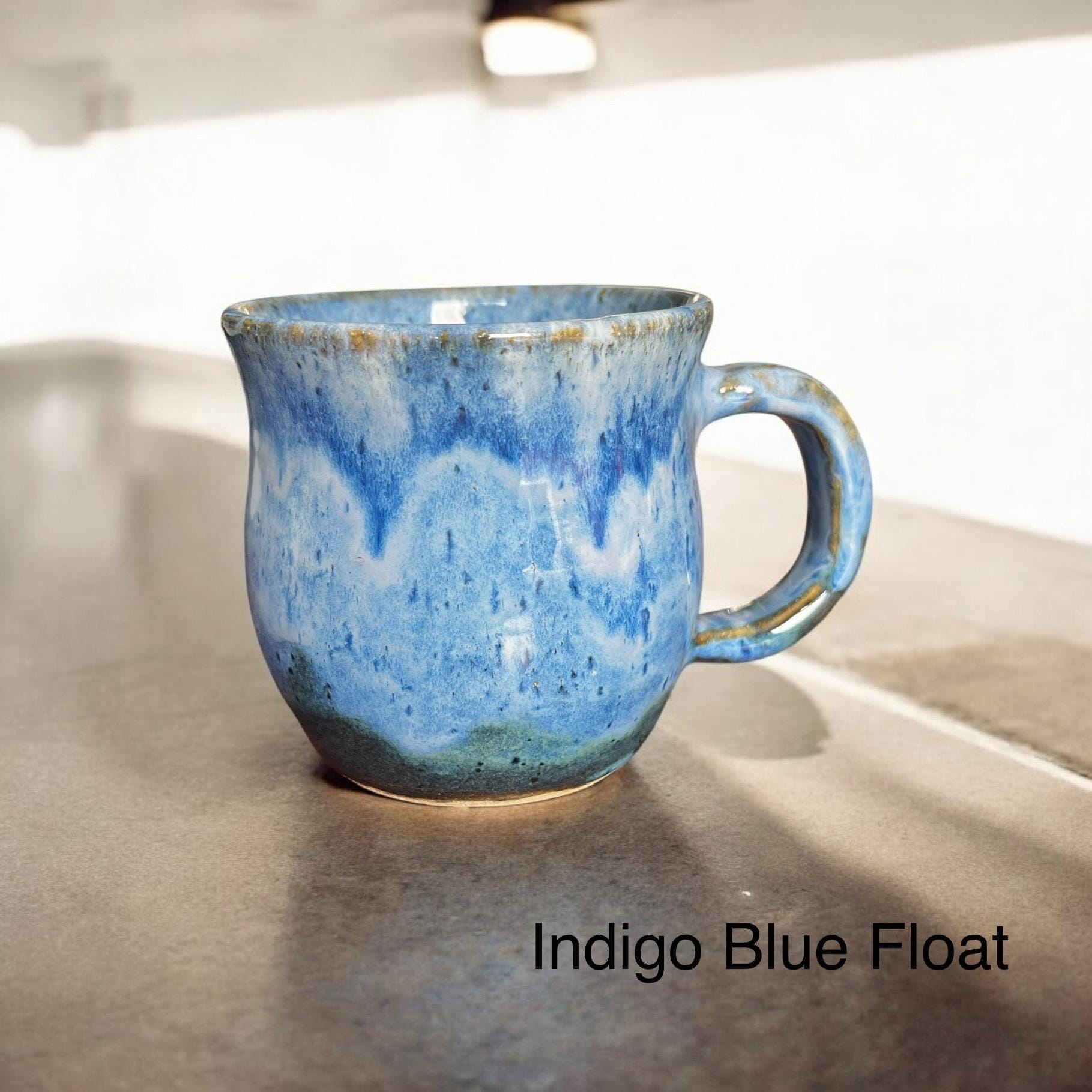 Handmade Ceramic Coffee Mug: Stoneware Pottery, 10-12 oz