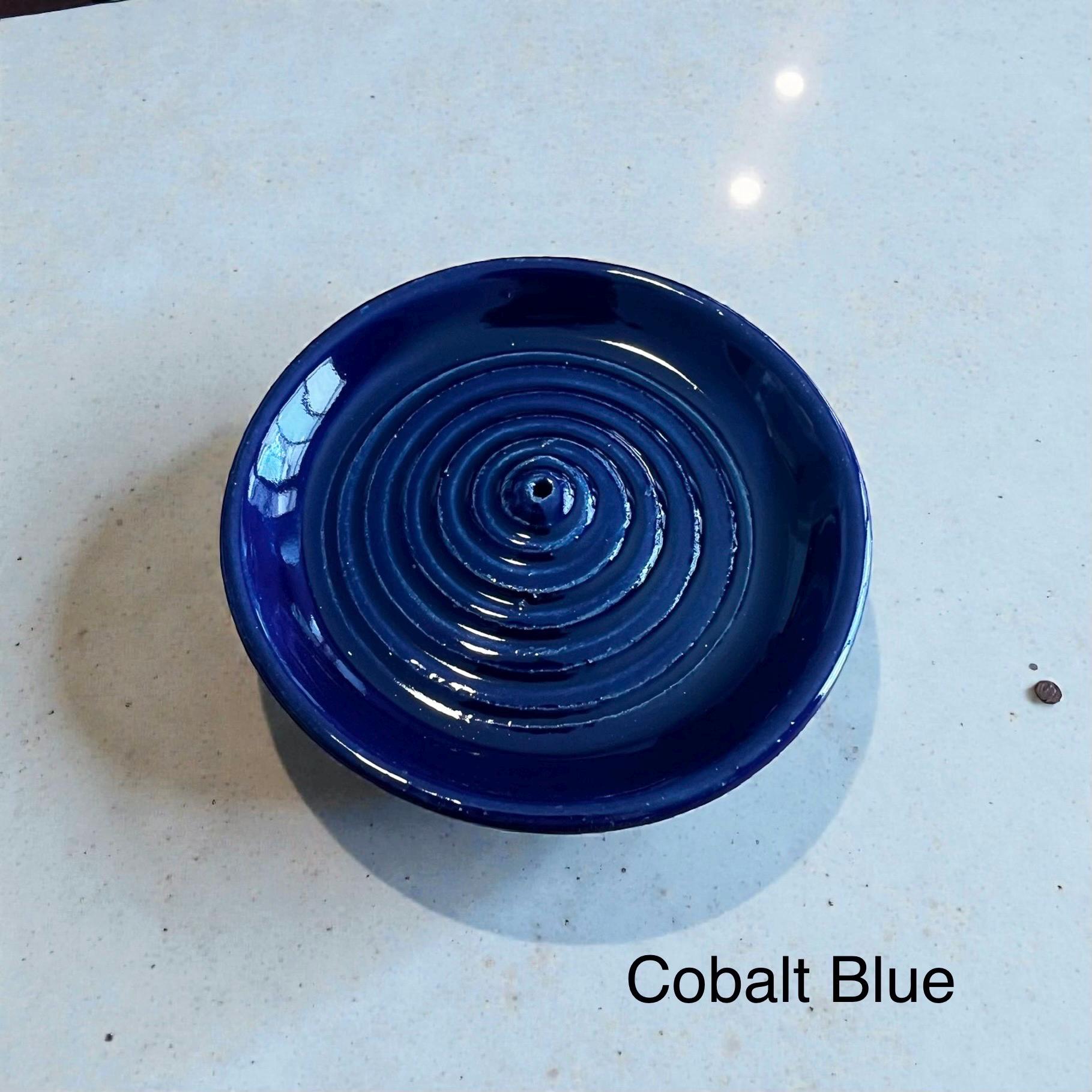 Handmade Ceramic Incense Holder - Texture options and Lots of Color Options - Dishwasher safe