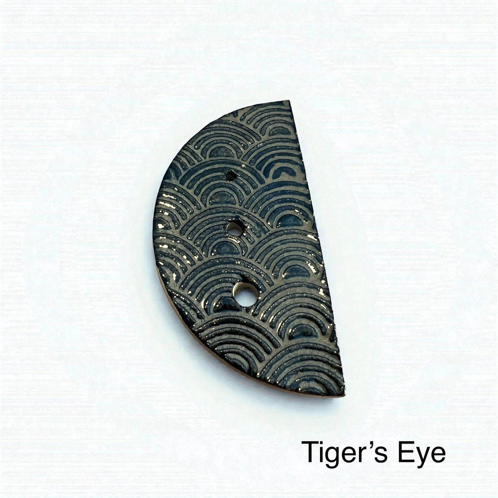 Handmade Ceramic Herb Stripper: Rustic Kitchen Tool