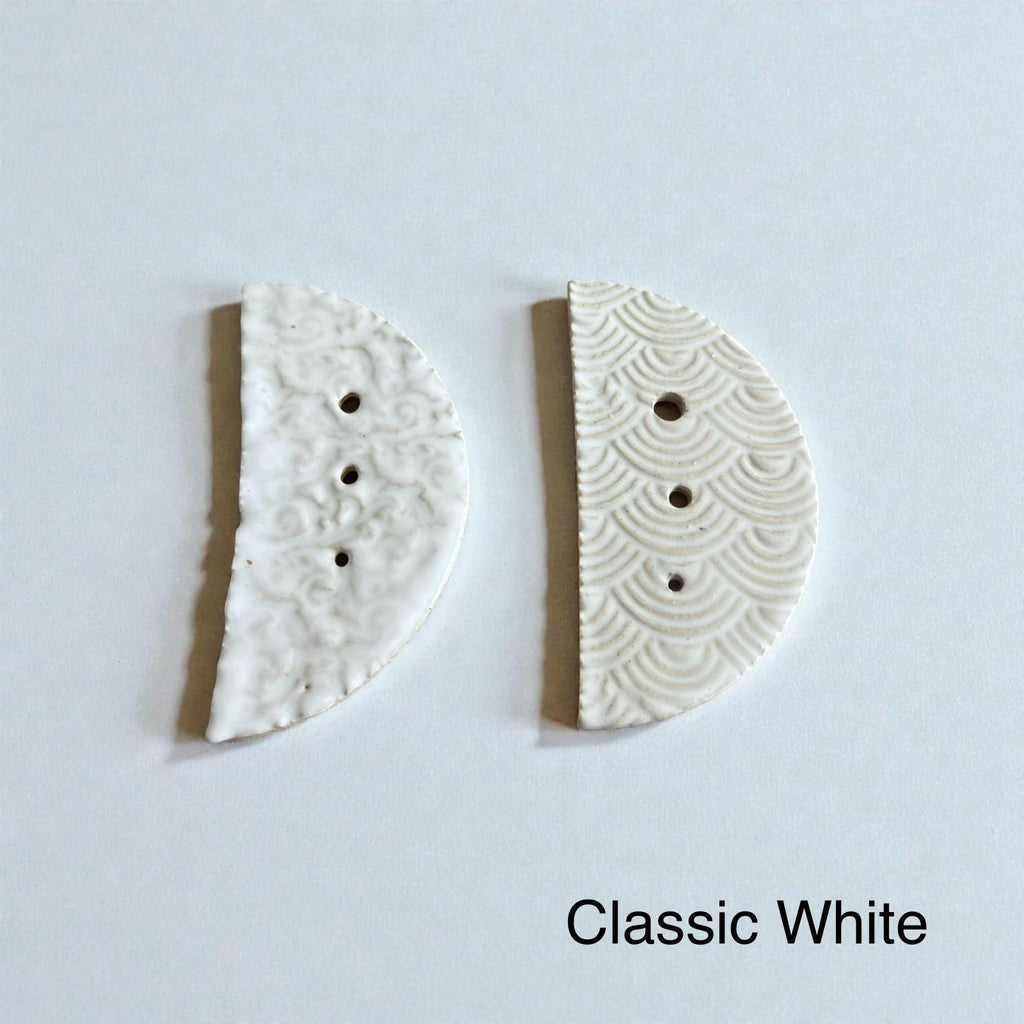 Handmade Ceramic Herb Stripper: Rustic Kitchen Tool