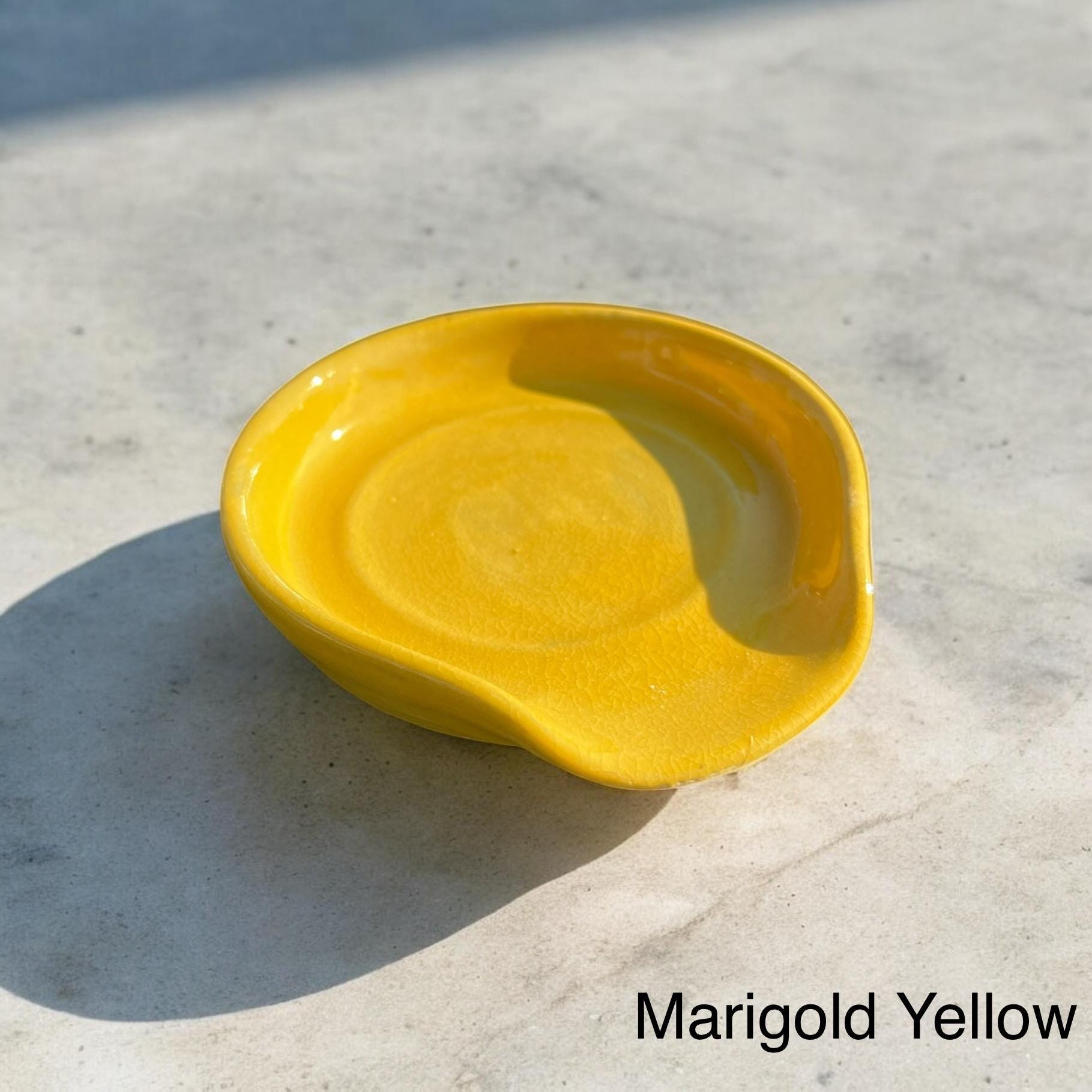 Handmade Ceramic Spoon Rest - Lots of Color Options - Multiple Sizes - Great for spoons, spatulas, and other cooking tools - Dishwasher safe