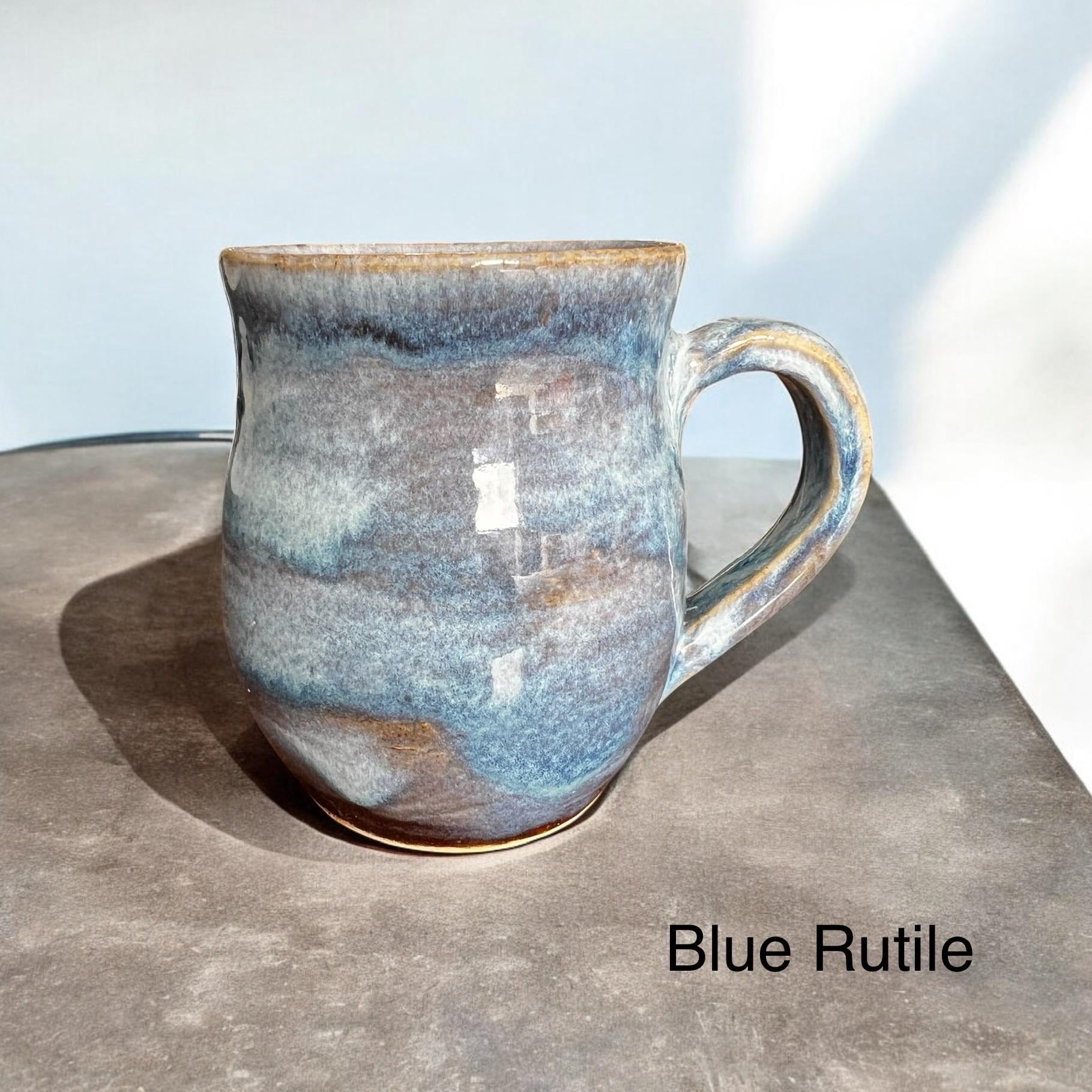 Handmade Ceramic Coffee Mug: Stoneware Pottery, 10-12 oz