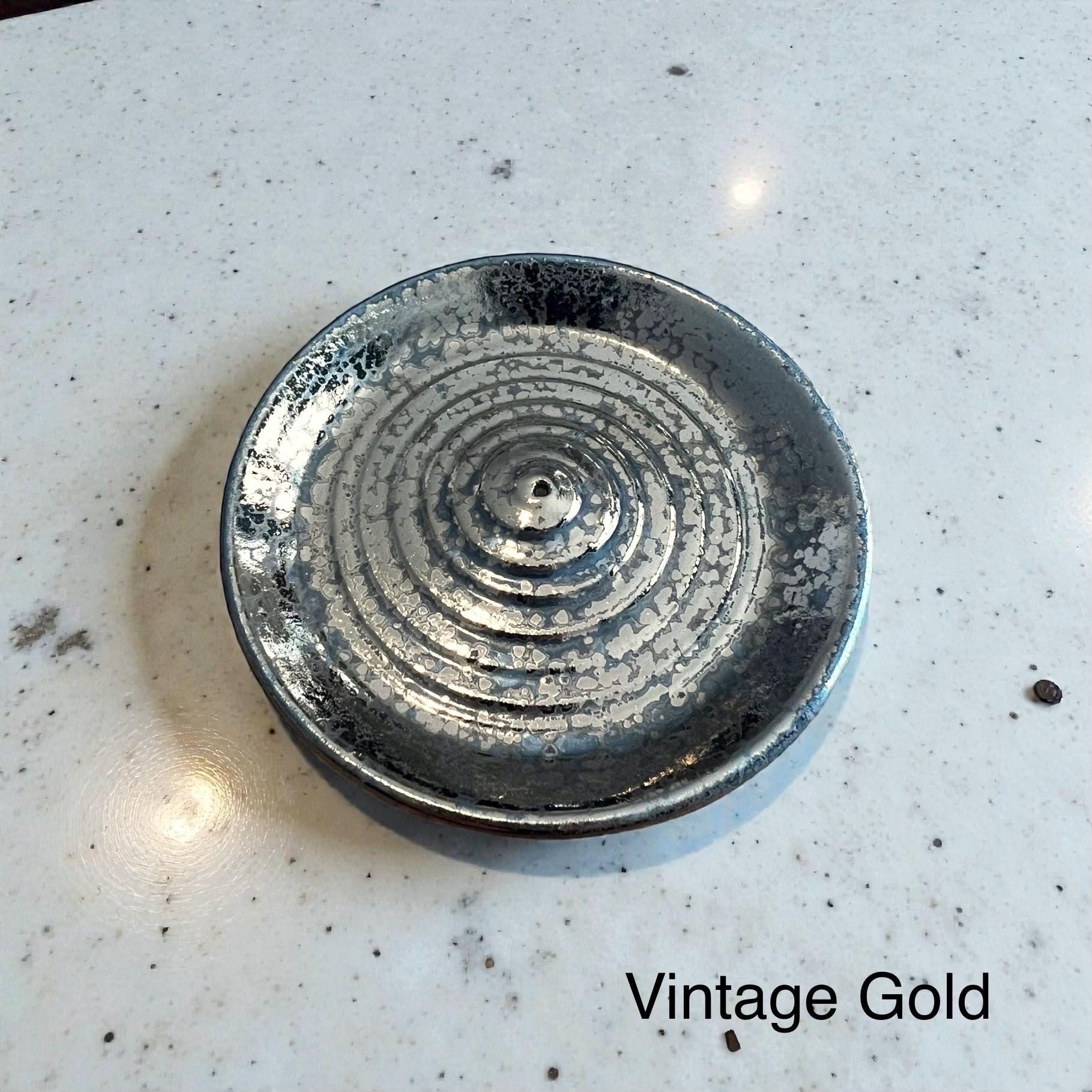 Handmade Ceramic Incense Holder - Texture options and Lots of Color Options - Dishwasher safe