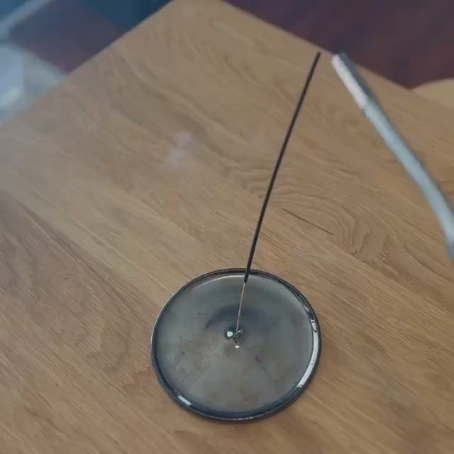 Large Handmade Ceramic Incense Holder - Texture options and Lots of Color Options - Dishwasher safe