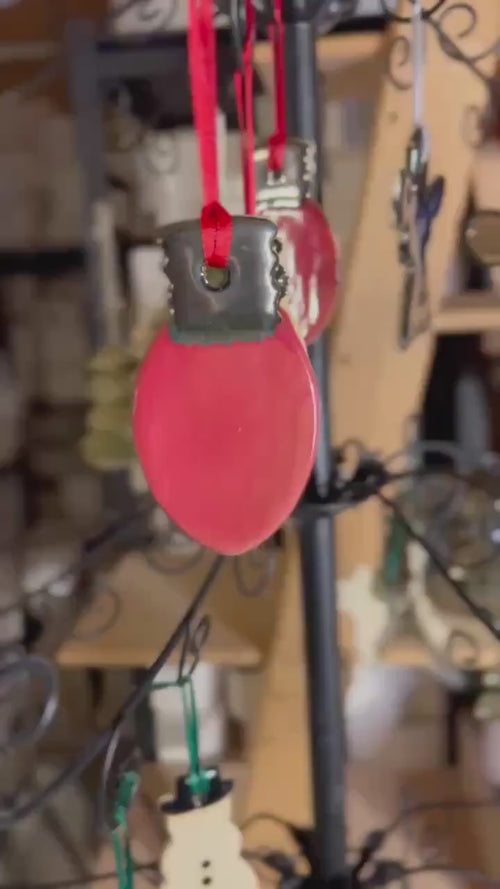 Handmade Ceramic Christmas Ornament - Lots of Shape and Color Options!
